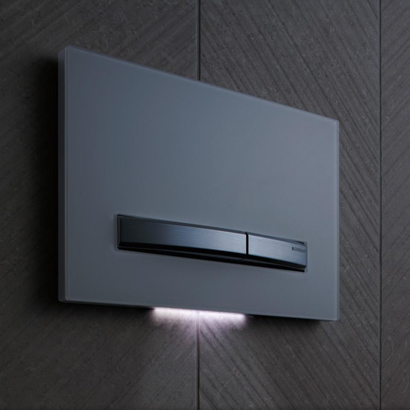 GEBERIT BETÄTIGUNGSPLATTE SIGMA50, FÜR 2-MENGEN-SPÜLUNG, METALLFARBE VERCHROMT