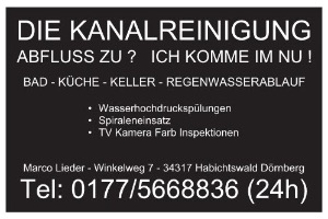 Die Kanalreinigung für Landkreis Wolfhagen