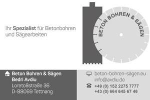 Betonbohren und -sägen Bedri Avdiu